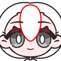Hair Bang M Outline HSV